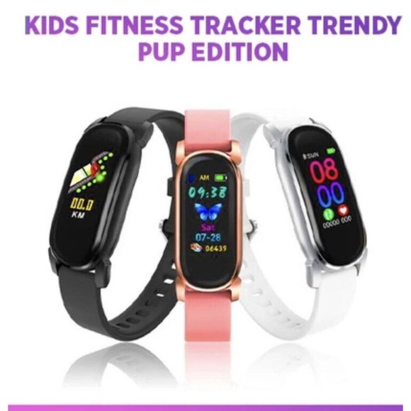 Trendy Pro Kids Fitness Tracker Rose Gold Watch w/ Multicolored Bands NEW SEALED - Picture 1 of 11